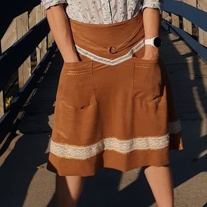 Tan Skirt w/pockets